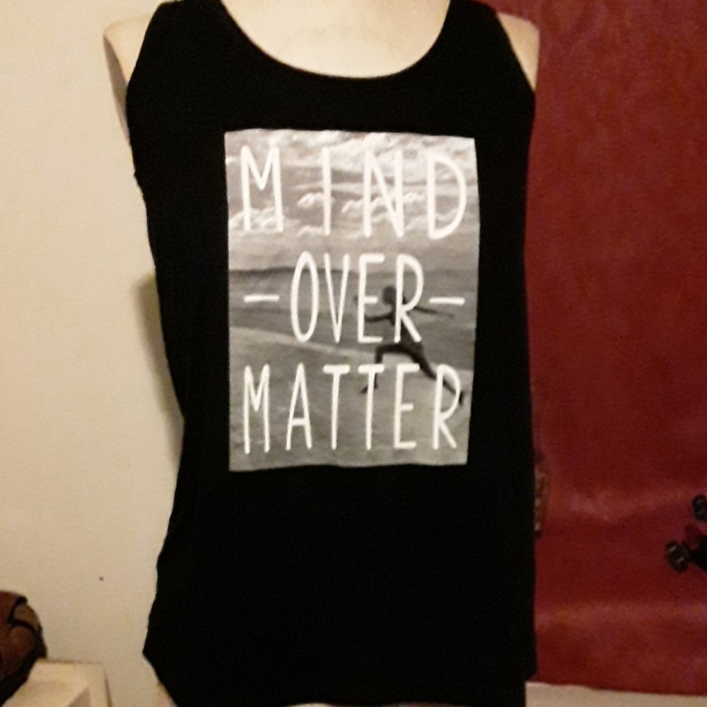 Black tank With a great message